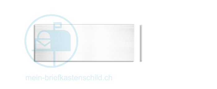 Klingelschild Feller 40 x 15 weiss