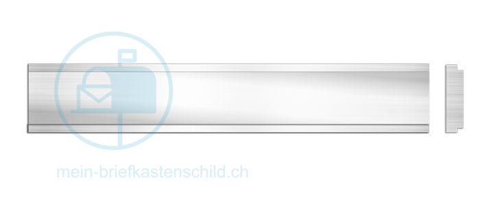 Briefkastenschild Schweizer 105 x 14,5 Alu
