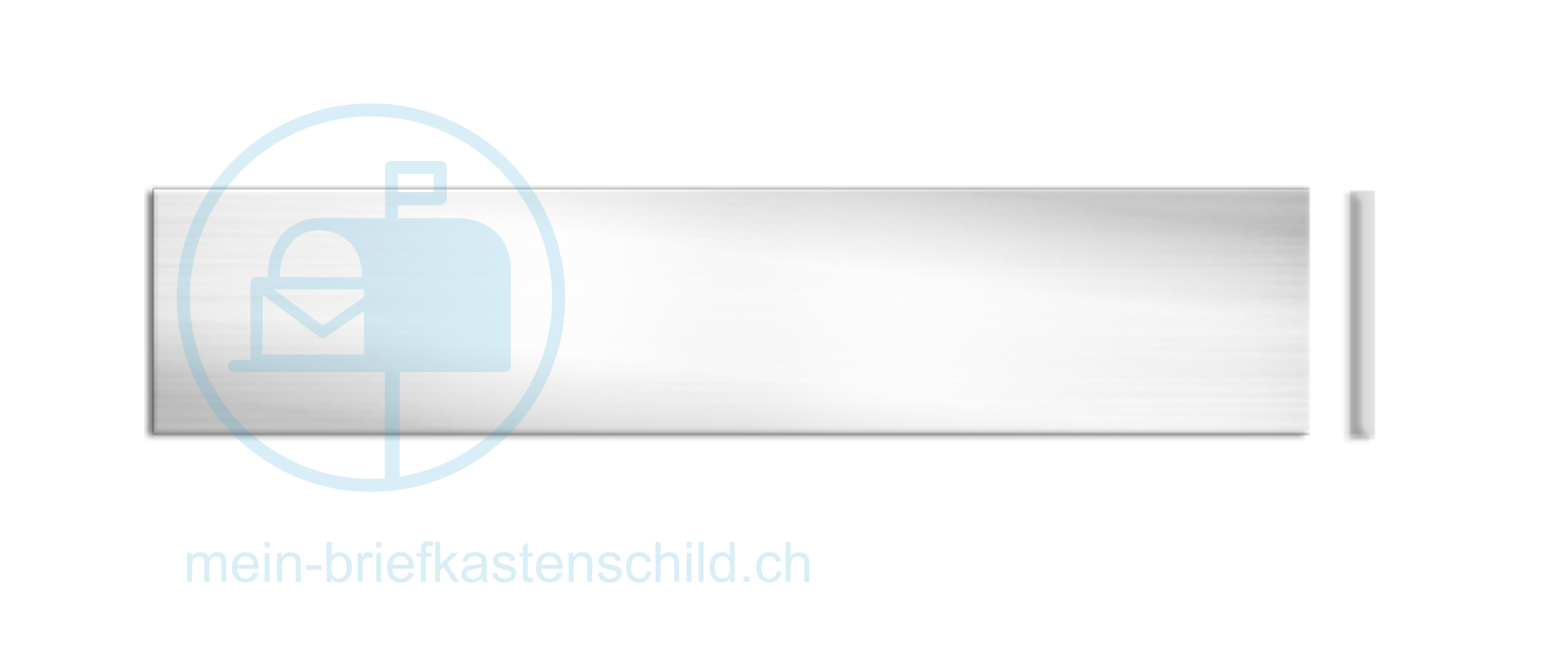 Briefkastenschild Wema Box 94 x 23 x 2,4 Kunststoff silber