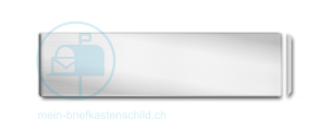 Briefkastenschild Alumhaus 80 x 19 Alu