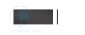 Klingelschild Feller 40 x 15 schwarz