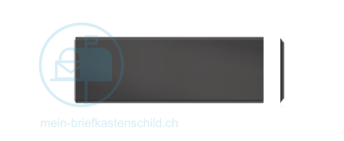 Klingelschild Sonnex 51 x 19 Alu schwarz poliert